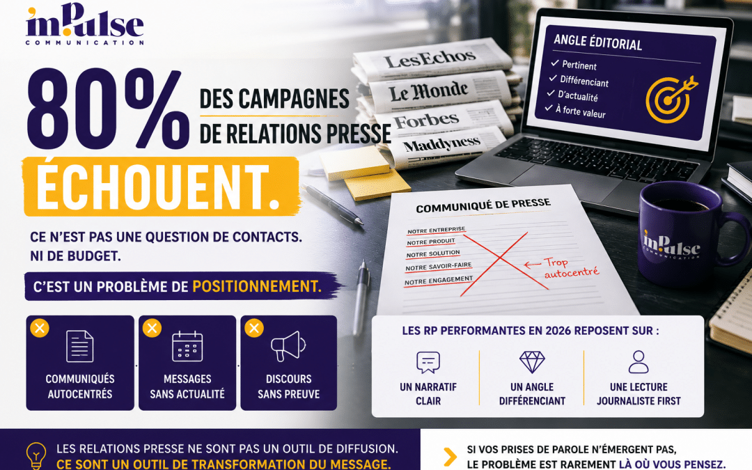 Pourquoi la majorité des campagnes RP échouent avant même leur lancement
